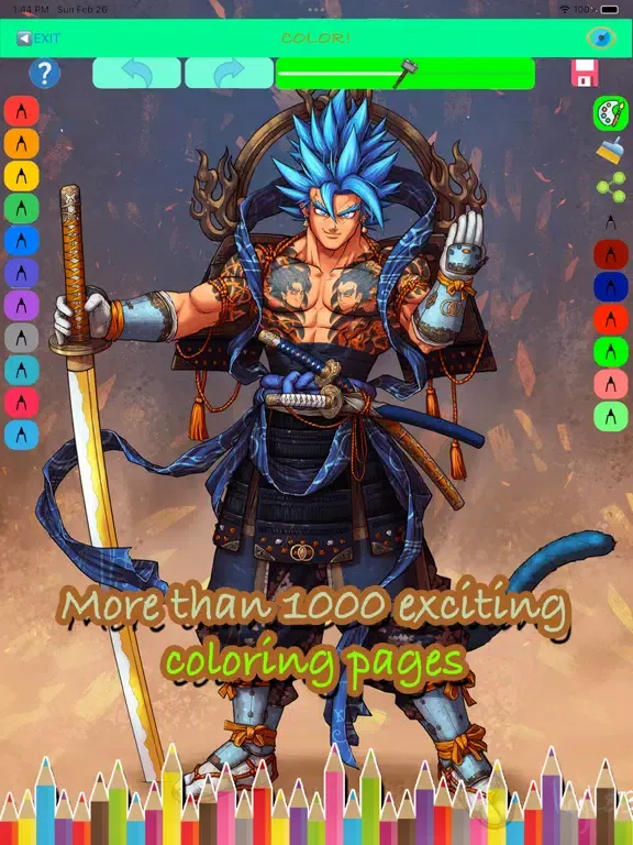 Coloring Book for Demon Hero Z iPad  স্ক্রিনশট