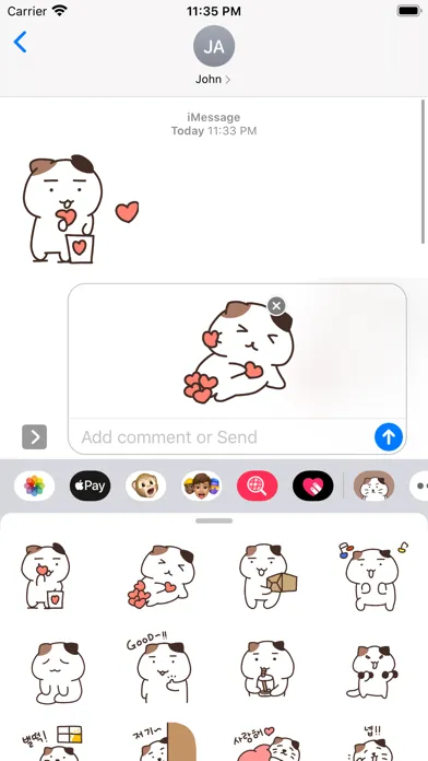 Zrzuty ekranu 우리집 햄냥이 쨈쀼