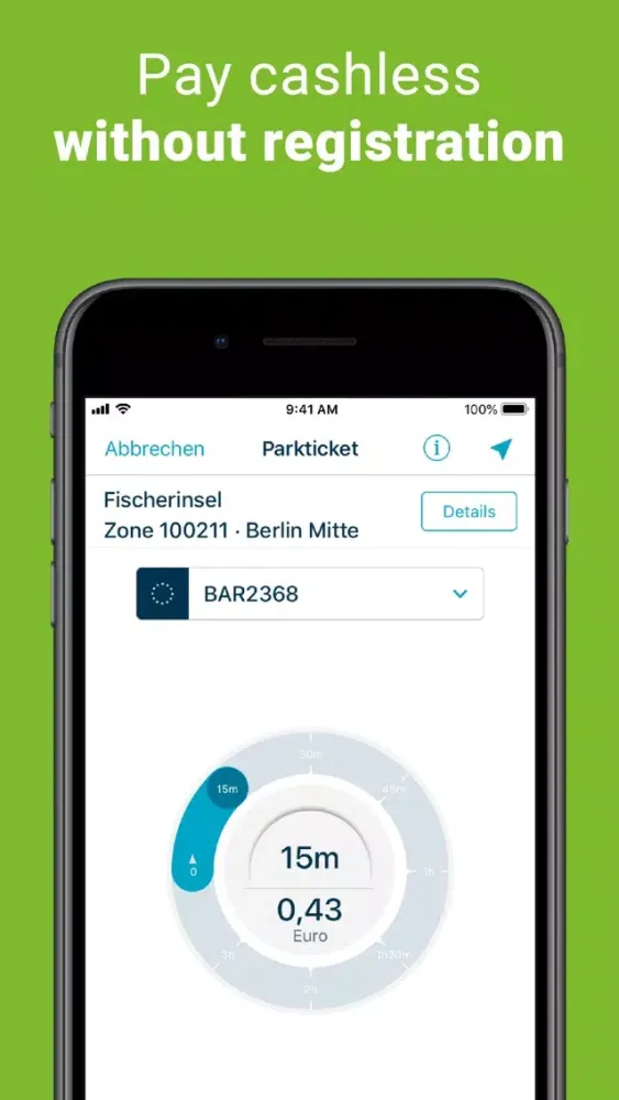 travipay - park & pay mobile Screenshots