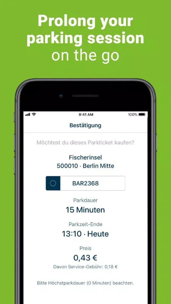 travipay - park & pay mobile Screenshots