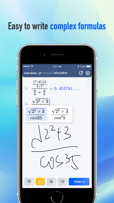 Captures d'écran de KSpark Handwriting Calculator