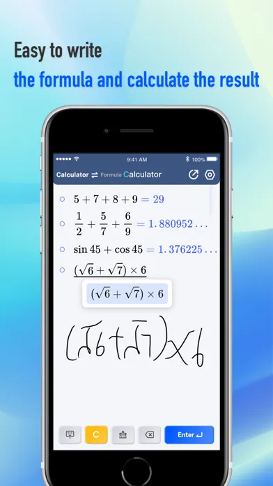 Captures d'écran de KSpark Handwriting Calculator