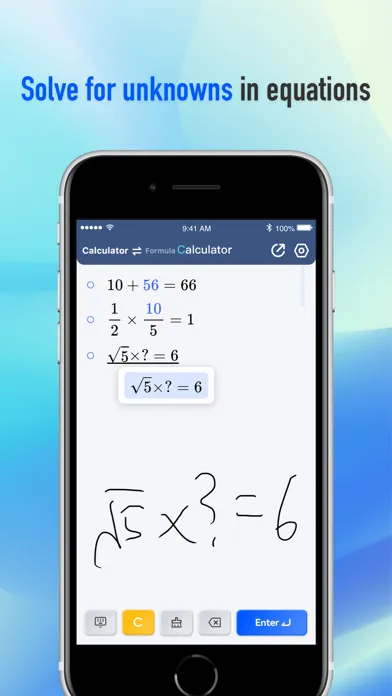 Captures d'écran de KSpark Handwriting Calculator