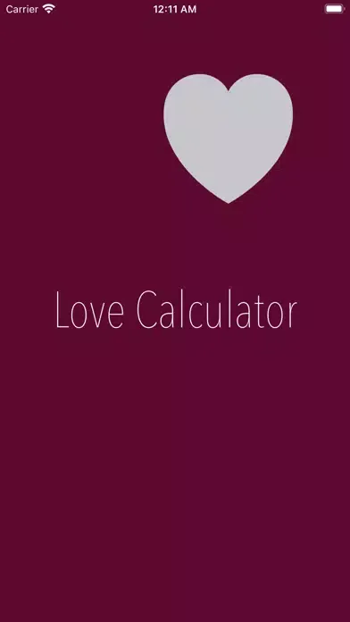 Tangkapan layar Love Calculator app