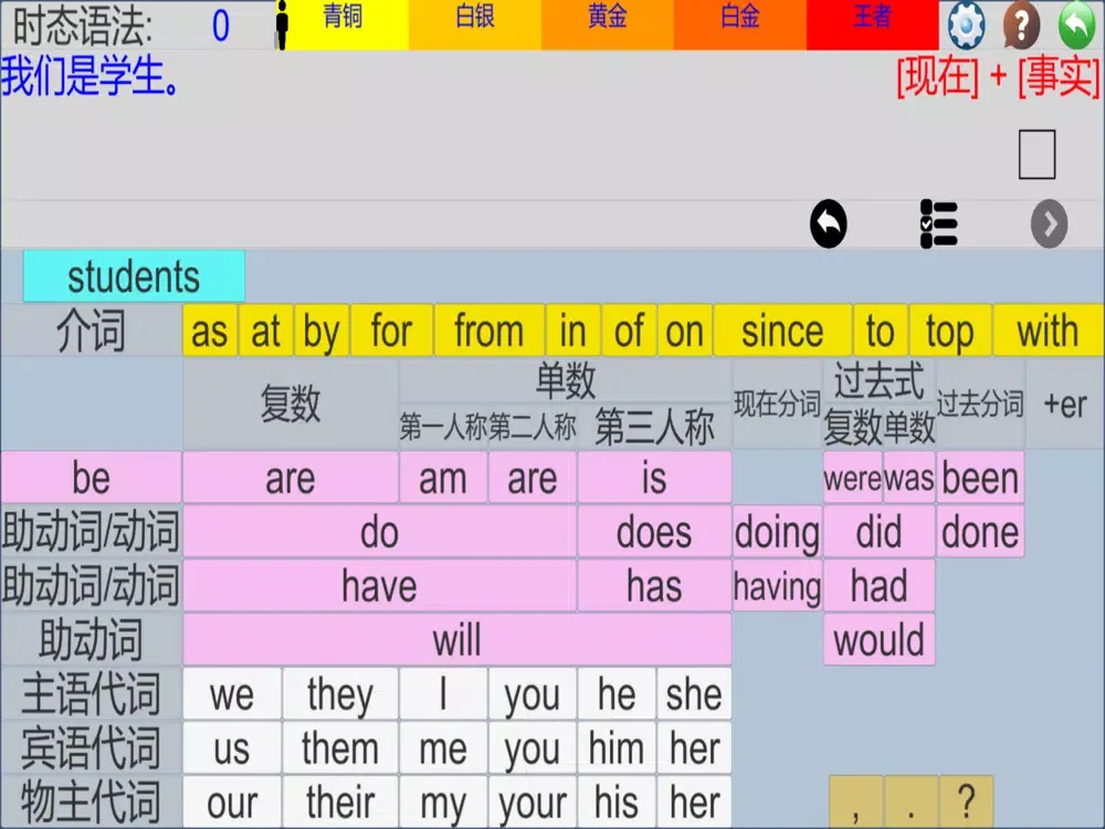 Capturas de tela do Basic English grammar and word iPad 