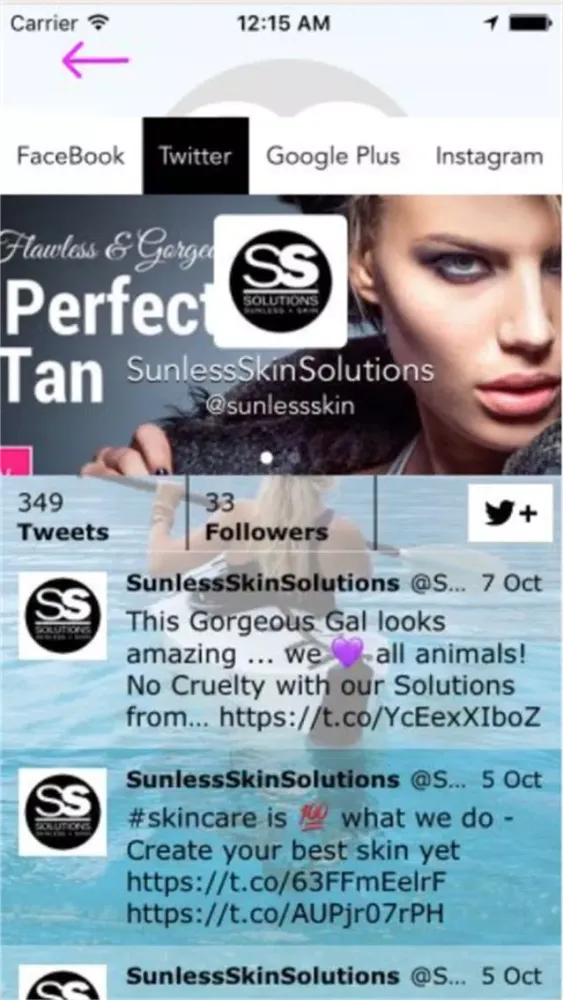 Tangkapan layar Sunless Skin Solutions