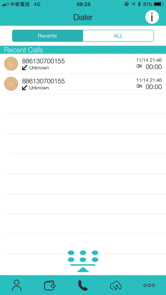 Tangkapan layar SunlineApp
