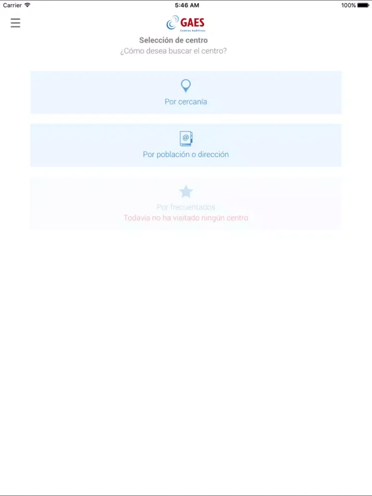 GAES - Test Auditivo iPad  Screenshots