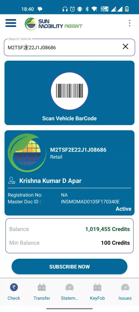 SUN Mobility Agent App Ekran Görüntüleri