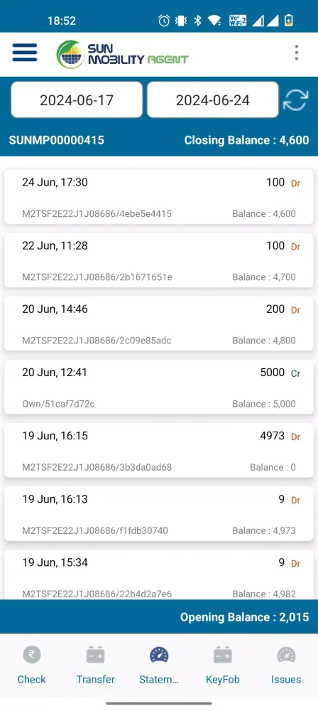 SUN Mobility Agent App Ekran Görüntüleri