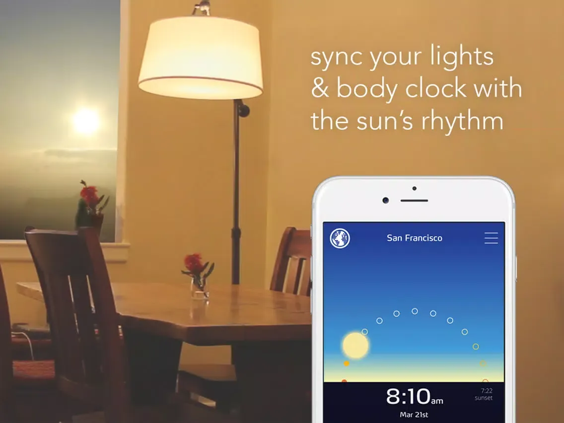 Zrzuty ekranu Sunn - Circadian Lighting for Philips Hue iPad 