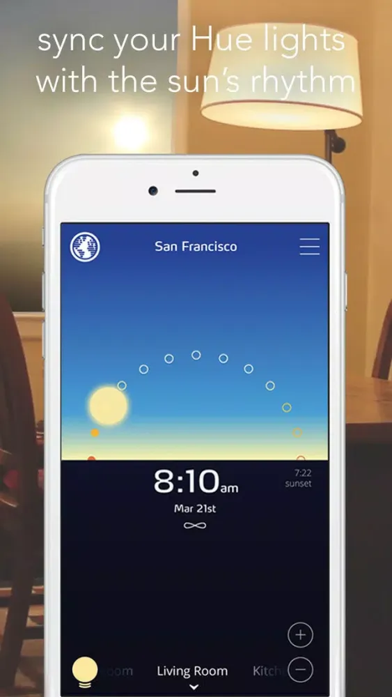 Zrzuty ekranu Sunn - Circadian Lighting for Philips Hue