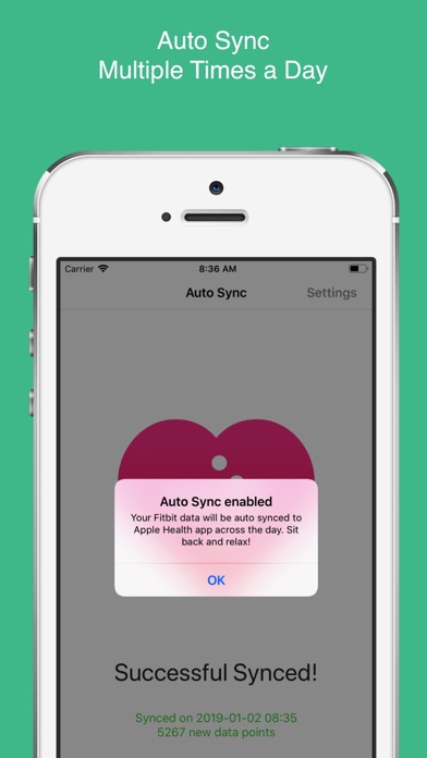 Auto Sync for Fitbit to Health স্ক্রিনশট