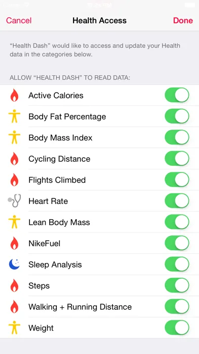 Zrzuty ekranu Dashboard for Apple Health App
