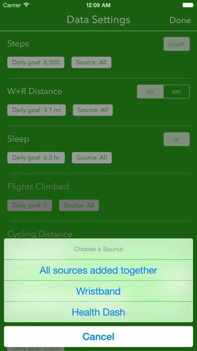 Zrzuty ekranu Dashboard for Apple Health App