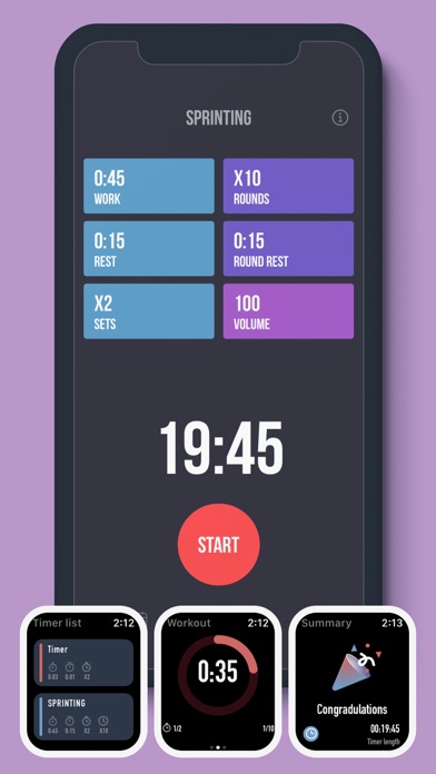 Capturas de pantalla de Interval Timer ++
