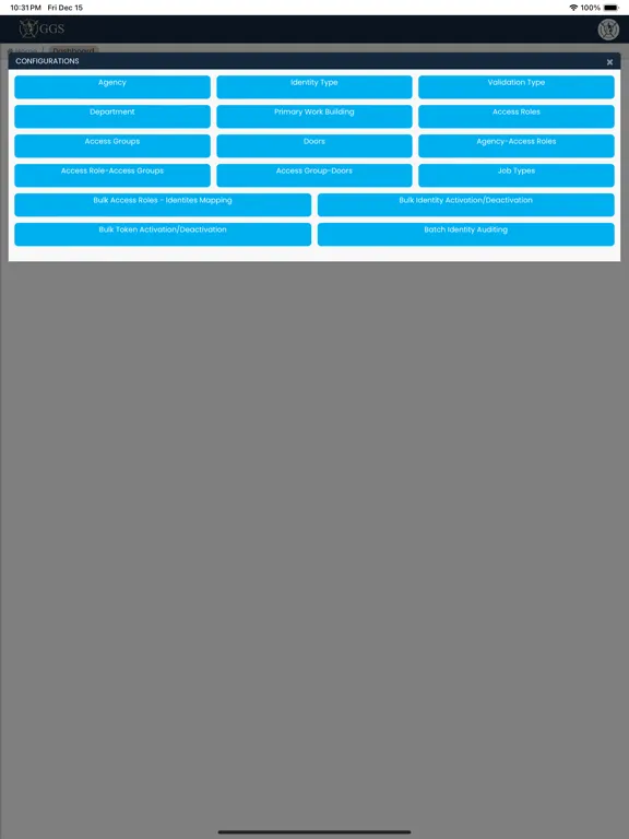 Tangkapan layar Ghost Guard Security iPad 