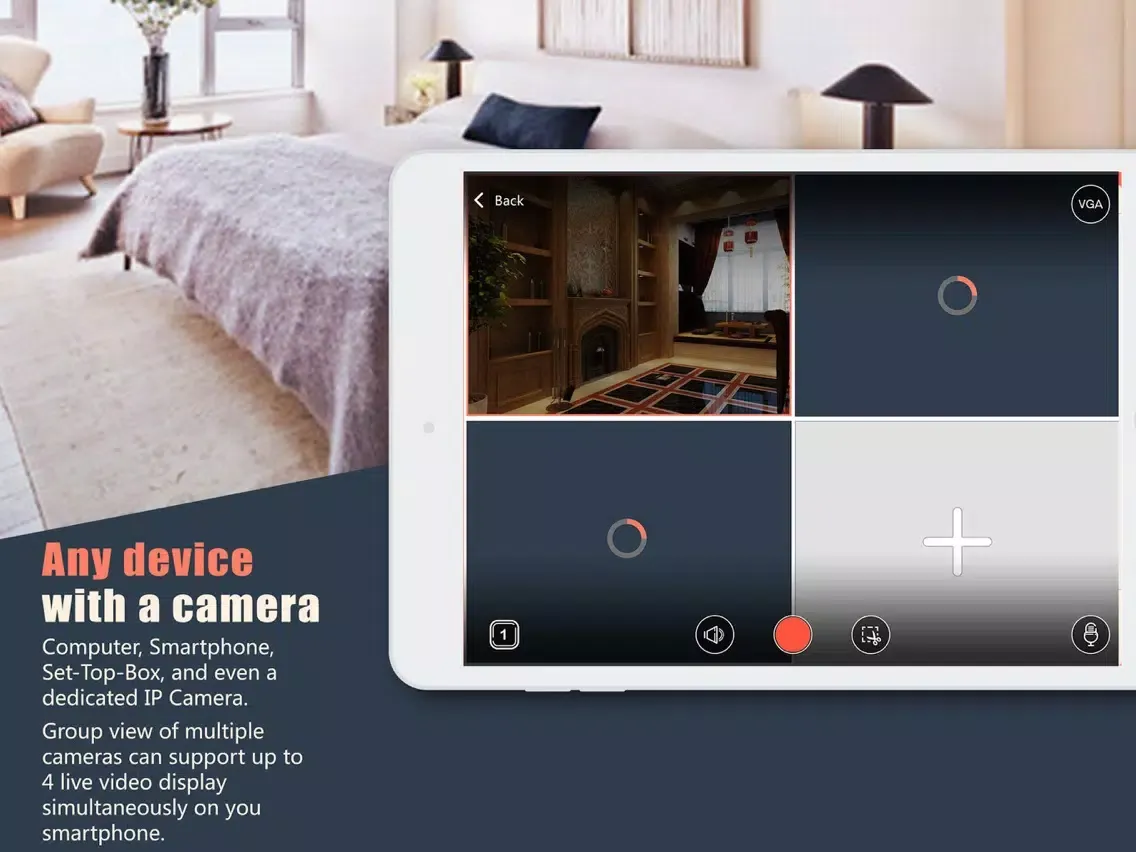 AtHome Camera Security App iPad 應用截圖