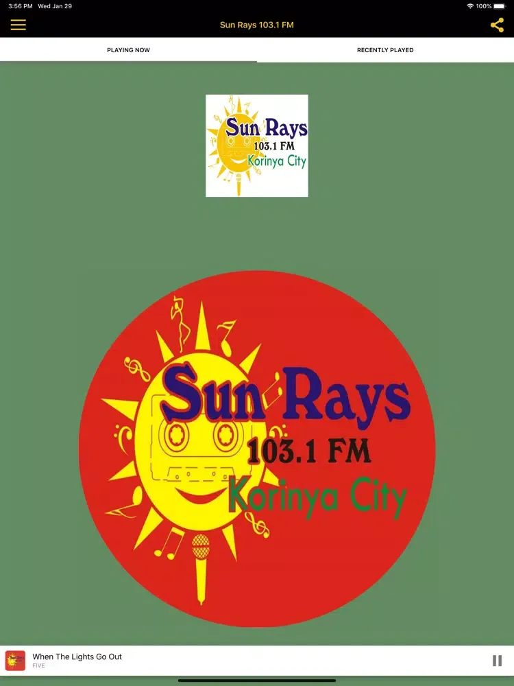 Sun Rays 103.1 FM iPad  Ekran Görüntüleri