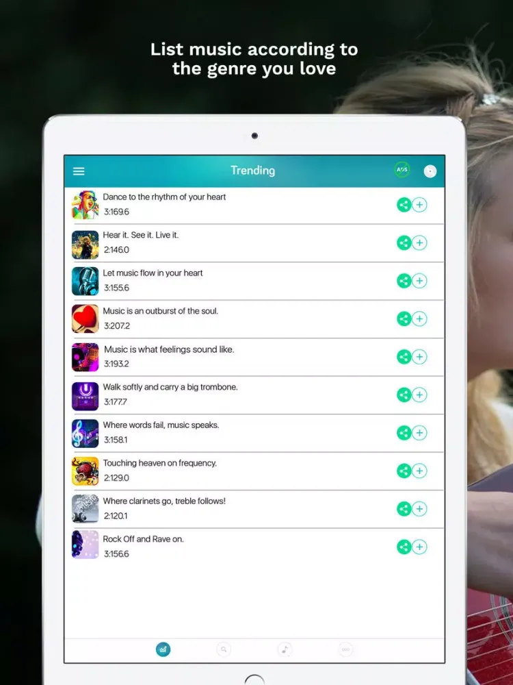 Trending Music Mp3 Player iPad 應用截圖
