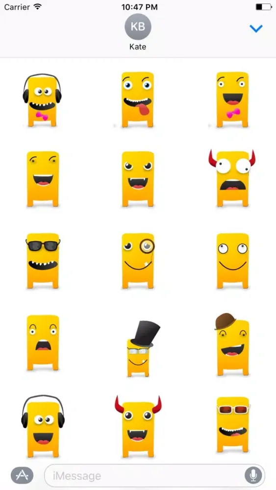 Capturas de pantalla de Monster Cute Stickers