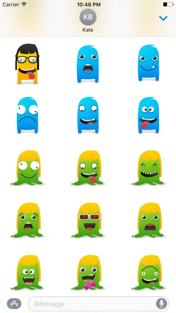 Capturas de pantalla de Monster Cute Stickers