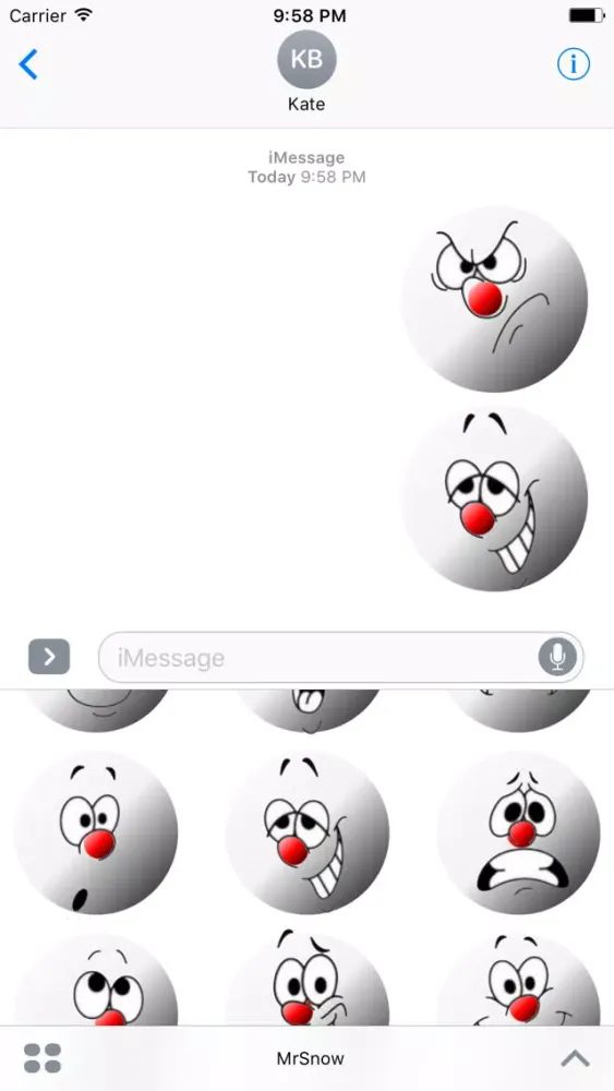 Mr. Snow Stickers Ekran Görüntüleri