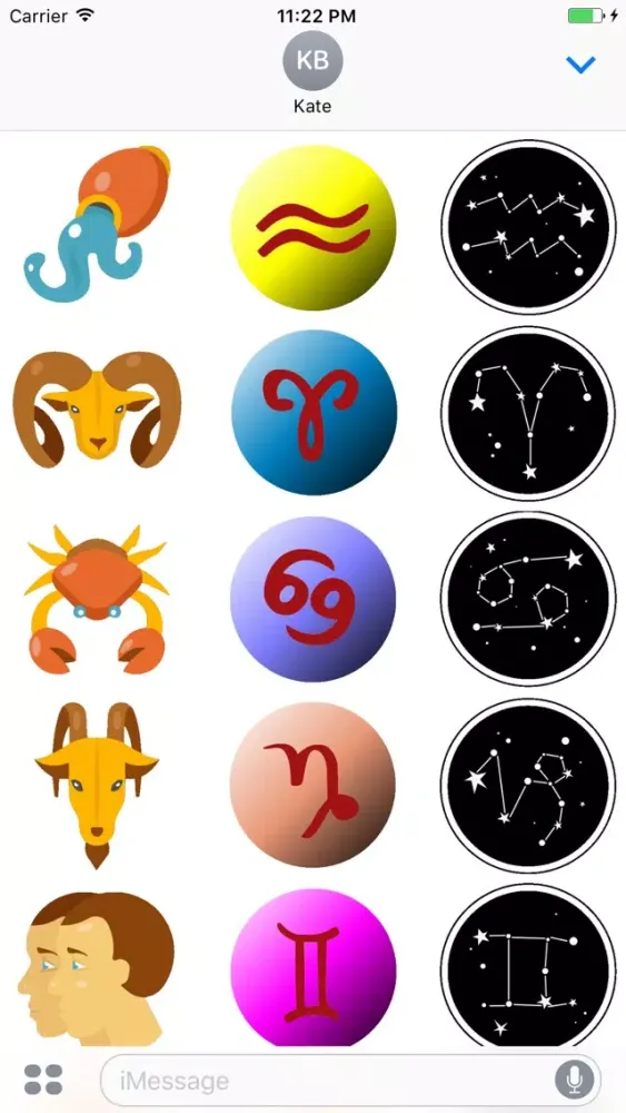 Screenshot di Animated Zodiac GIF Stickers for iMessage