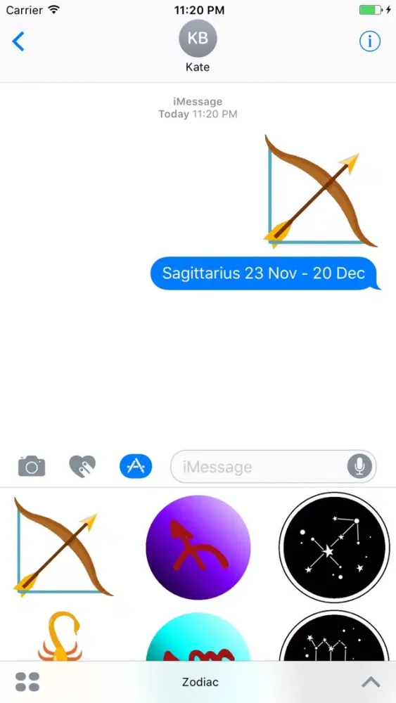 Screenshot di Animated Zodiac GIF Stickers for iMessage