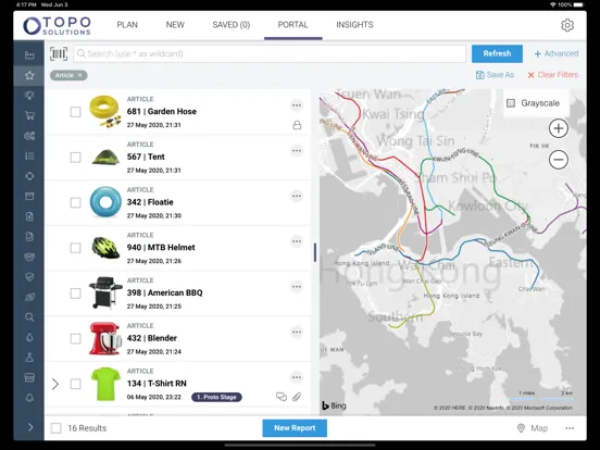 Captures d'écran de Topo Supply Chain Solutions iPad 