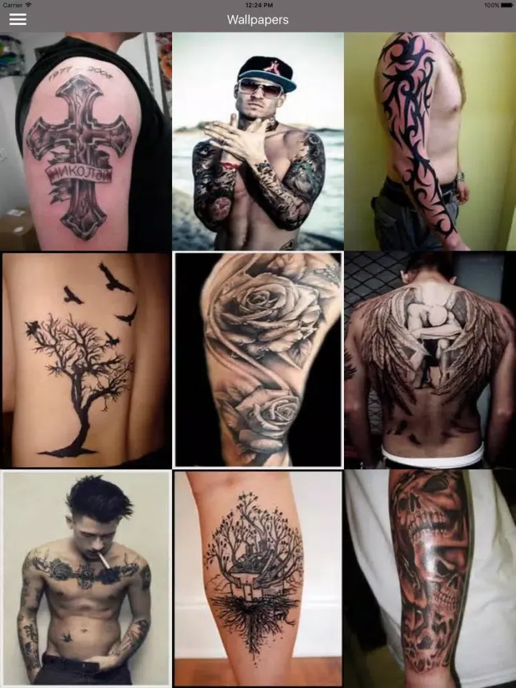 Tattoo Designs Ideas for Men - Cool Body art Pics iPad  Screenshots
