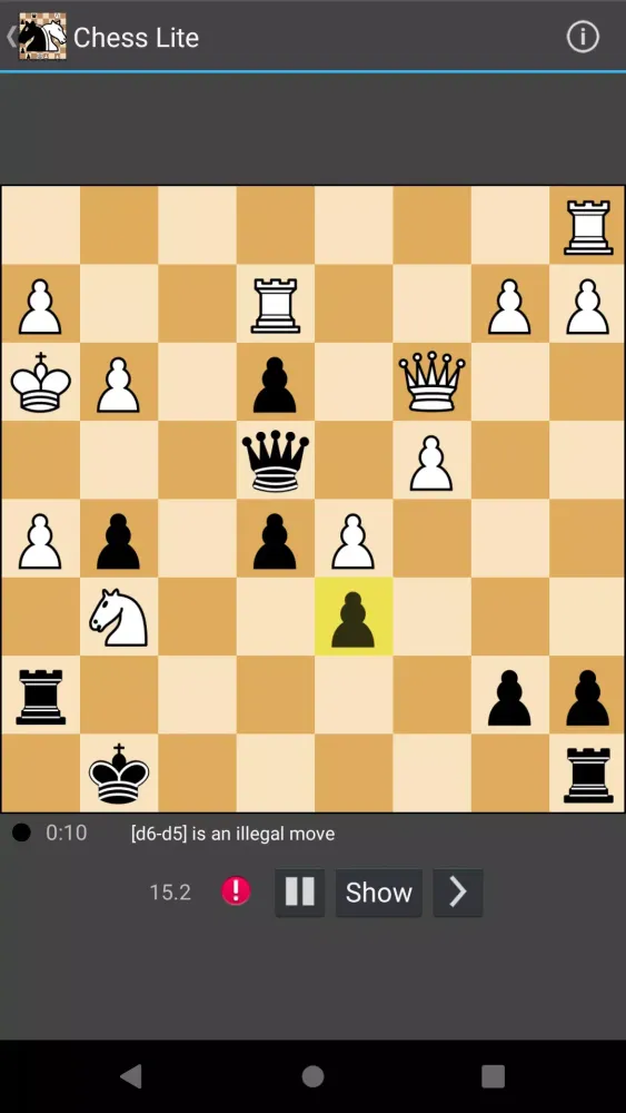 Capturas de tela do Chess Lite