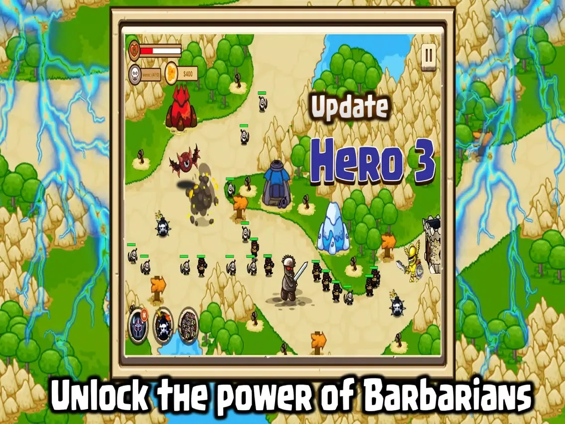 Ảnh chụp màn hình của Defense of Barbarians iPad 