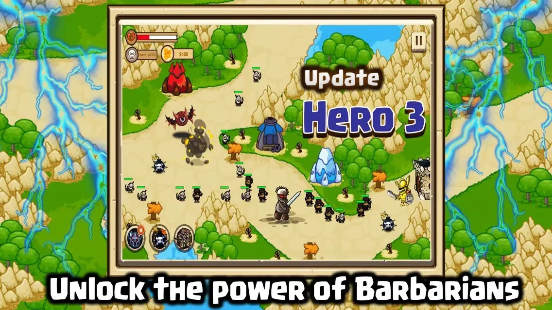 Ảnh chụp màn hình của Defense of Barbarians