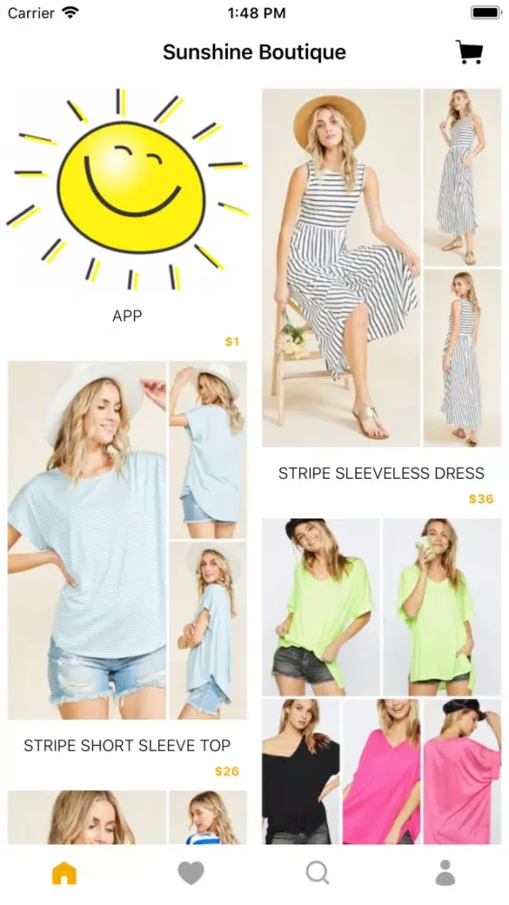 Capturas de tela do Sunshine Boutique