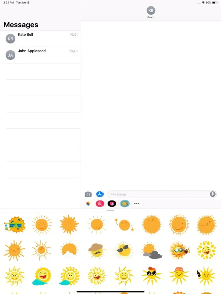 Captures d'écran de Sunshine Stickers Pack iPad 