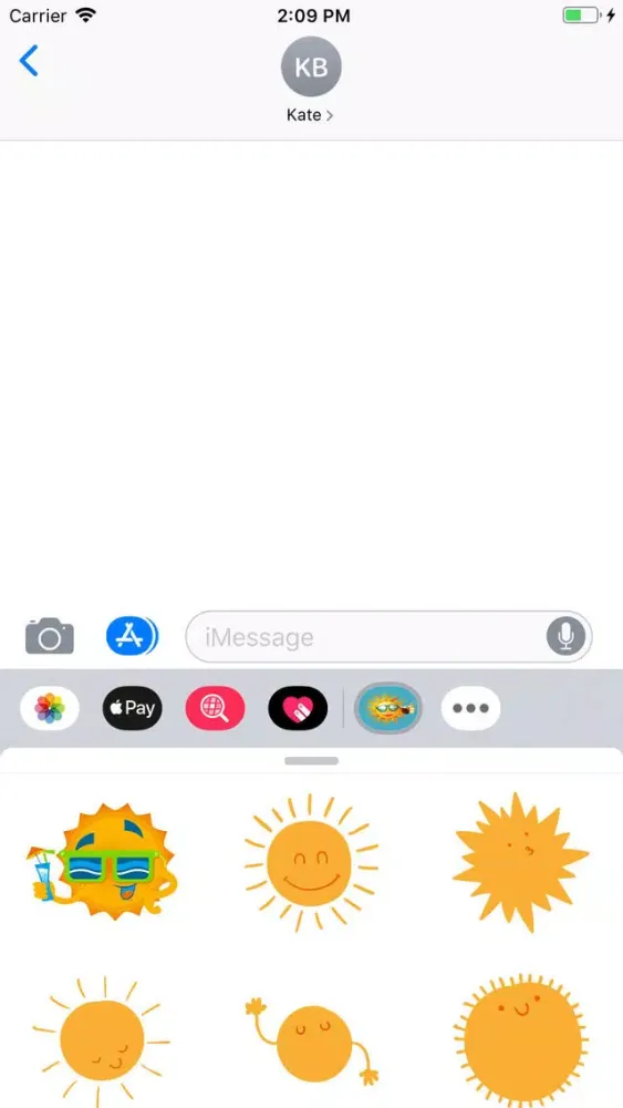 Captures d'écran de Sunshine Stickers Pack