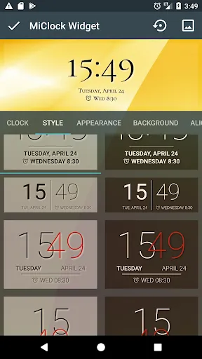 Скриншоты MiClock / LG G4 Clock Widget