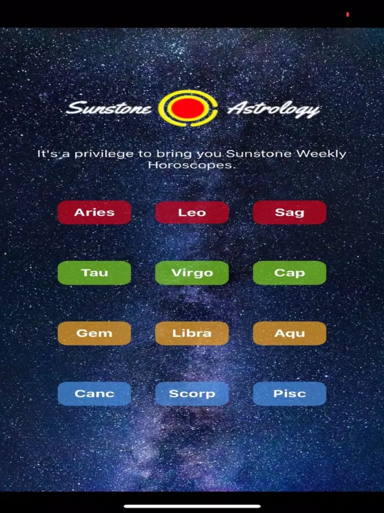 Capturas de pantalla de Sunstone Horoscopes iPad 