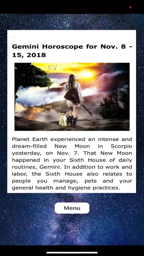 Capturas de pantalla de Sunstone Horoscopes