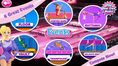 Elite Gymnastics Events Games应用截图