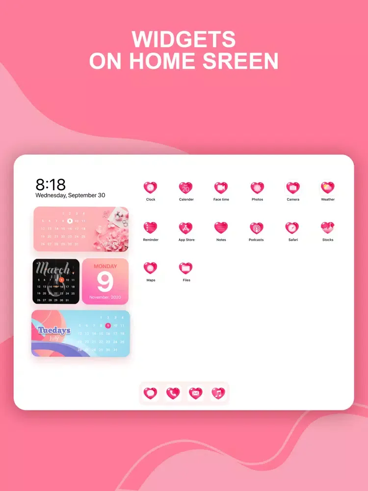 Ảnh chụp màn hình của Calendar Widget: Month Widgets iPad 