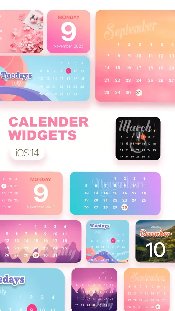 Ảnh chụp màn hình của Calendar Widget: Month Widgets