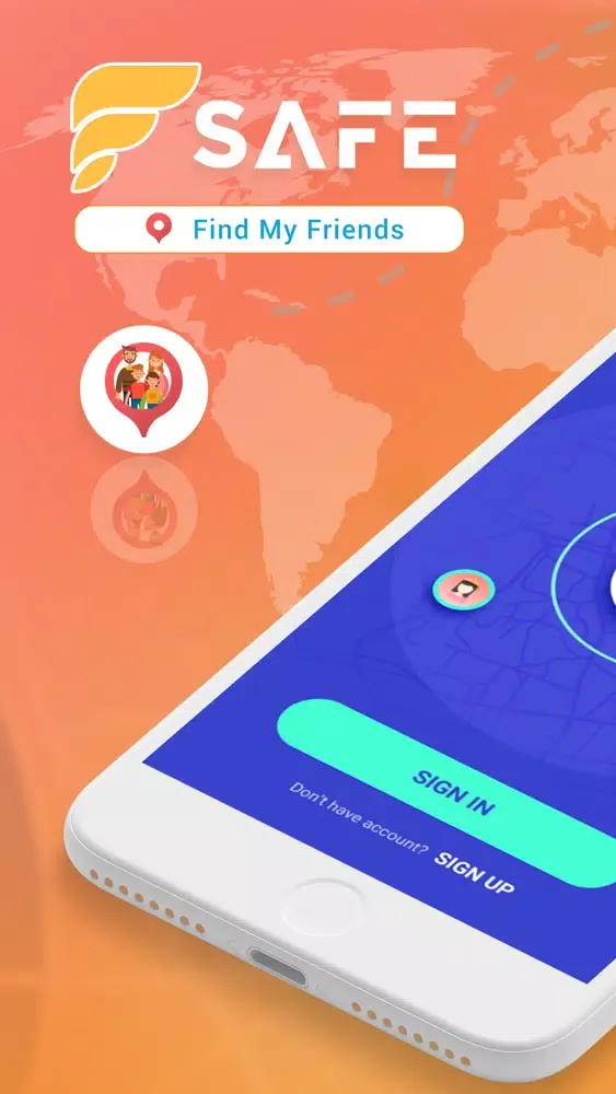 Tangkapan skrin Family Location - Find Friends
