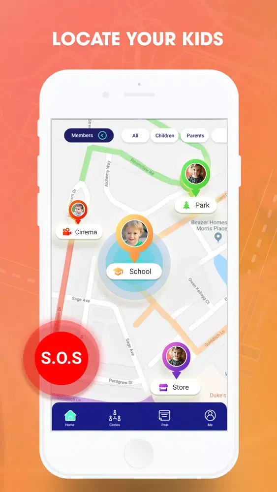 Tangkapan skrin Family Location - Find Friends