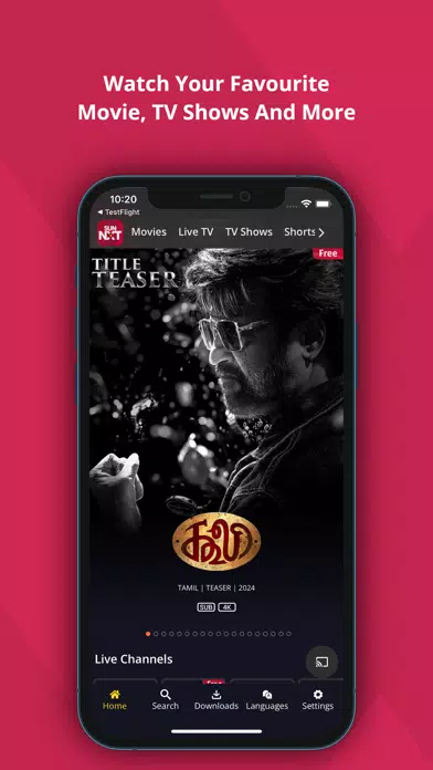 Sun NXT - Live TV & Movies应用截图