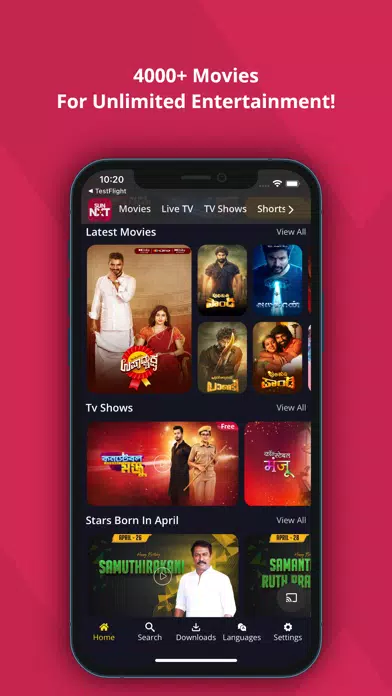 Sun NXT - Live TV & Movies应用截图