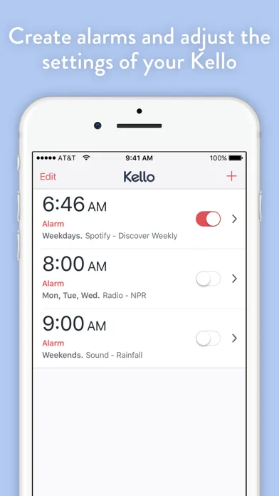 Captures d'écran de Kello | Alarm Clock