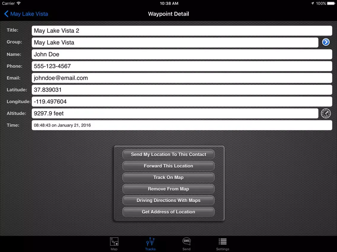 SMS a GPS iPad  سکرین شاٹس