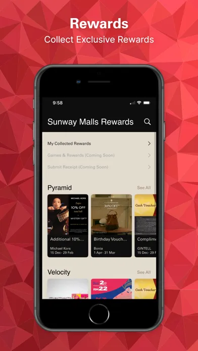 Zrzuty ekranu Sunway Malls App